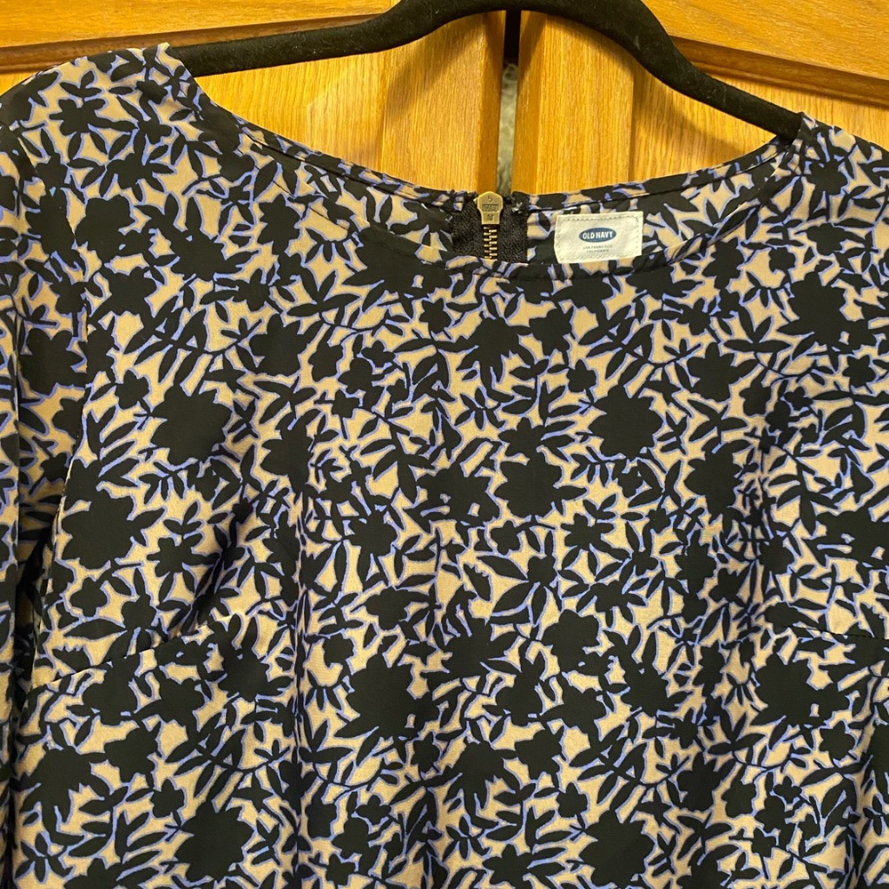 Floral satin dress
